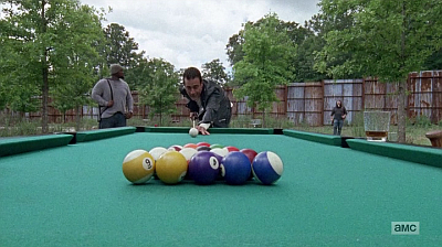 The Walking Dead - Heart Still Beating 7 8 - negan breaks pool balls